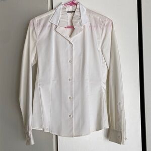Elie Tahari White Cotton Shirt